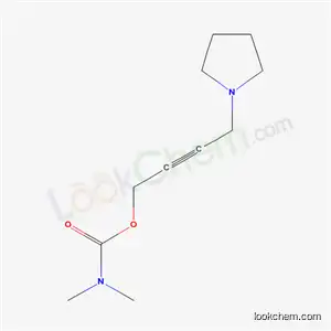 Carbamic acid, dimethyl-, 4-(1-pyrrolidinyl)-2-butynyl ester