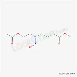 Molecular Structure of 79485-20-4 (methyl 4-{[2-(acetyloxy)ethyl](nitroso)amino}butanoate)