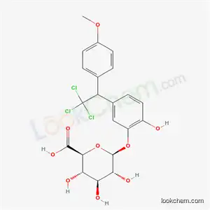 Molecular Structure of 90047-66-8 (2-hydroxy-5-[2,2,2-trichloro-1-(4-methoxyphenyl)ethyl]phenyl beta-D-glucopyranosiduronic acid)
