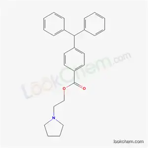 Molecular Structure of 79329-89-8 (2-(pyrrolidin-1-yl)ethyl 4-(diphenylmethyl)benzoate)
