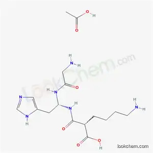 Molecular Structure of 151142-89-1 (Glycyl-histidyl-omega(nhco)lysine, monoacetate)