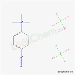 Molecular Structure of 15489-88-0 ((4-diazoniophenyl)(trimethyl)ammonium ditetrafluoroborate)