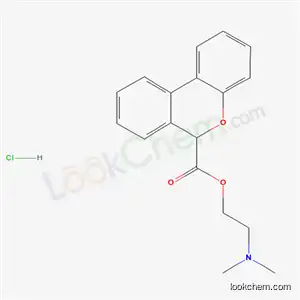 Molecular Structure of 83359-86-8 (2-(dimethylamino)ethyl 6H-benzo[c]chromene-6-carboxylate hydrochloride (1:1))