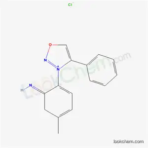 3-[(6E)-6-imino-4-methylcyclohexa-1,3-dien-1-yl]-4-phenyl-1,2,3-oxadiazol-3-ium chloride