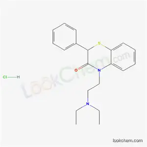 Molecular Structure of 4734-13-8 (4-[2-(diethylamino)ethyl]-2-phenyl-2H-1,4-benzothiazin-3(4H)-one hydrochloride (1:1))
