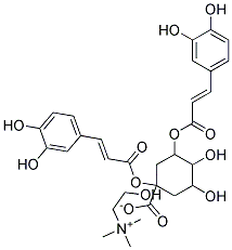 Choline (1alpha,3alpha,4alpha,5beta)-1,3-bis(3,4-dihydroxycinnamoyloxy)-4,5-dihydroxycyclohexanecarboxylate