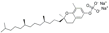 Disodium (2R-(2R*(4R*,8R*)))-3,4-dihydro-2,8-dimethyl-2-(4,8,12-trimethyltridecyl)-2H-1-benzopyran-6-yl phosphate