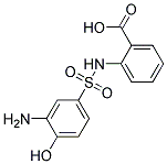 Benzoic acid, 2-[[(3-amino-4-hydroxyphenyl)sulfonyl]amino]-, diazotized, coupled with 2-ethoxyethyl (7-hydroxy-1-naphthalenyl)carbamate