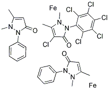 Iron,hexachlorotris(1,2-dihydro-1,5-dimethyl-2-phenyl-3H-pyrazol-3-one)di- (9CI)