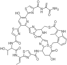 4-Thiazolecarboxamide,N-[1-(aminocarbonyl)ethenyl]-2-[(11S,14Z,21S,23S,29S)-14-ethylidene-9,10,11,12,13,14,19,20,21,22,23,24,26,33,35,36-hexadecahydro-3,23-dihydroxy-11-[(1R)-1-hydroxyethyl]-31-methyl