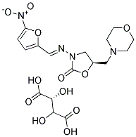 5-(Morpholinomethyl)-3-((5-nitrofurfurylidene)amino)oxazolidin-2-one (R-(R*,R*))-tartrate