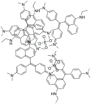 Methanaminium, N-[4-[[4-(dimethylamino)phenyl][4-(ethylamino)-1-naphthalenyl]methylene]-2,5-cyclohexadien-1-ylidene]-N-methyl-, tungstatephosphate