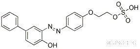 Molecular Structure of 73301-95-8 (2-[4-[(4-hydroxybiphenyl-3-yl)azo]phenoxy]ethyl hydrogen sulphate)