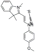 2-(2-((4-Methoxyphenyl)amino)vinyl)-1,3,3-trimethyl-3H-indolium thiocyanate
