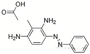 Molecular Structure of 84434-43-5 (3-(Phenylazo)toluene-2,6-diamine monoacetate)