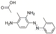 Molecular Structure of 84434-46-8 (3-(o-tolylazo)toluene-2,6-diamine monoacetate)