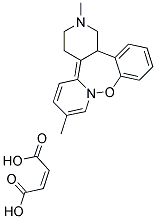 (+)-1,3,4,14b-Tetrahydro-2,7-dimethyl-2H-dibenzo(b,f)pyrazino(1,2-d)oxazepine maleate