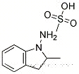 Molecular Structure of 85392-00-3 (2,3-Dihydro-2-methyl-1H-indol-1-amine monomethanesulphonate)