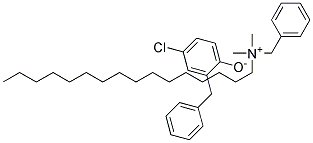 Benzyl(hexadecyl)dimethylammonium 4-chloro-alpha-phenyl-o-cresolate