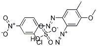 2-((2-Chloro-4-nitrophenyl)azo)-5-methoxy-4-methylbenzenediazoniumhydrogen sulphate