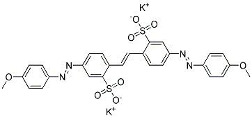 Dipotassium 4,4-bis((4-methoxyphenyl)azo)stilbene-2,2-disulphonate