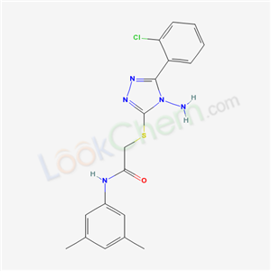 2-(4-amino-5-(2-chlorophenyl)-4H-1,2,4-triazol-3-ylthio)-N-(3,5-dimethylphenyl)acetamide