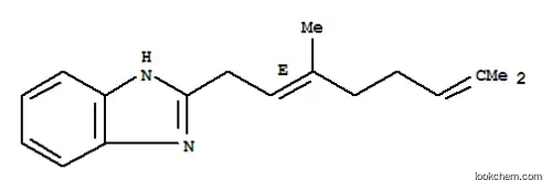 Molecular Structure of 100695-62-3 (2-[(2E)-3,7-dimethylocta-2,6-dien-1-yl]-1H-benzimidazole)