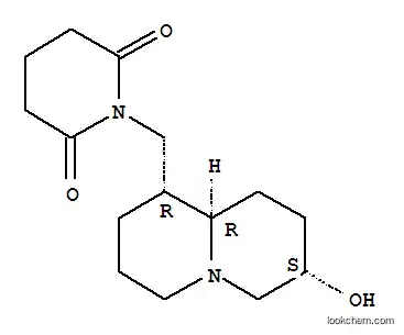 Molecular Structure of 102092-31-9 (1-{[(1S,7R)-7-hydroxyoctahydro-2H-quinolizin-1-yl]methyl}piperidine-2,6-dione)