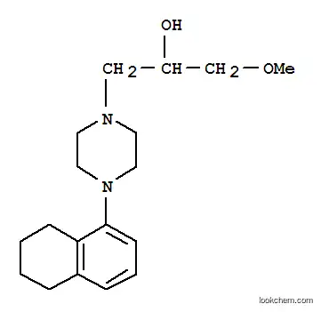Molecular Structure of 102233-22-7 (1-methoxy-3-[4-(5,6,7,8-tetrahydronaphthalen-1-yl)piperazin-1-yl]propan-2-ol)
