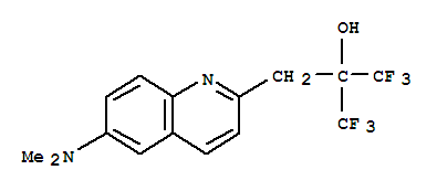 2-QUINOLINEETHANOL,A,A-BIS(TRIFLUOROMETHYL)-6-(DIMETHYLAMINO)-