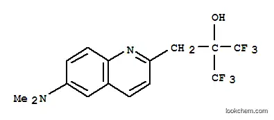 Molecular Structure of 102259-70-1 (2-{[6-(dimethylamino)quinolin-2-yl]methyl}-1,1,1,3,3,3-hexafluoropropan-2-ol)