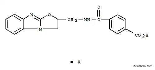 Molecular Structure of 102339-07-1 (Benzoic acid,4-[[[(2,3-dihydrooxazolo[3,2-a]benzimidazol-2-yl)methyl]amino]carbonyl]-,potassium salt (1:1))
