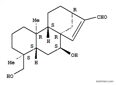 Molecular Structure of 107602-89-1 (7β,19-Dihydroxykaur-15-ene-17-carbaldehyde)