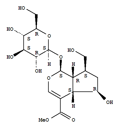 Cyclopenta[c]pyran-4-carboxylicacid, 1-(b-D-glucopyranosyloxy)-1,4a,5,6,7,7a-hexahydro-5-hydroxy-7-(hydroxymethyl)-,methyl ester, [1S-(1a,4aa,5a,7a,7aa)]- (9CI)