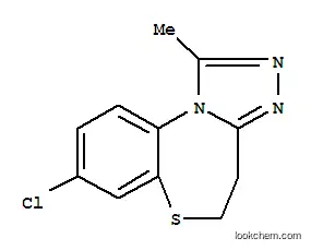 Molecular Structure of 110766-42-2 (8-chloro-1-methyl-4,5-dihydro[1,2,4]triazolo[3,4-d][1,5]benzothiazepine)