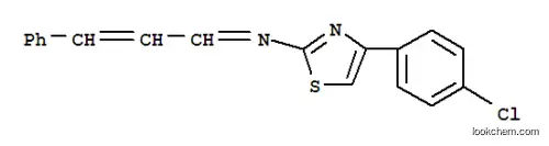 (E)-N-(4-(4-Chlorophenyl)-1,3-thiazol-2-yl)-3-phenylprop-2-en-1-imine