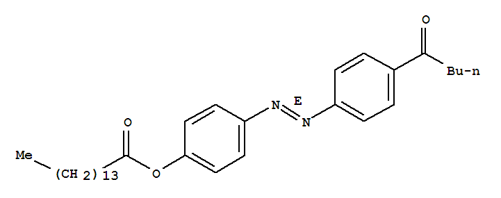 Pentadecanoic acid,4-[[4-(1-oxopentyl)phenyl]azo]phenyl ester, (E)- (9CI)
