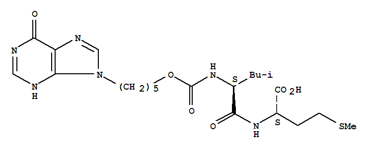 L-Methionine,N-[[[5-(1,6-dihydro-6-oxo-9H-purin-9-yl)pentyl]oxy]carbonyl]-L-leucyl- (9CI)