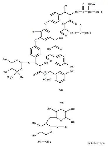Molecular Structure of 126985-52-2 (2-[(4-amino-5-hydroxy-4,6-dimethyltetrahydro-2H-pyran-2-yl)oxy]-22-(2-amino-2-oxoethyl)-48-({4,5-dihydroxy-6-(hydroxymethyl)-3-[(3,4,5-trihydroxy-6-methyltetrahydro-2H-pyran-2-yl)oxy]tetrahydro-2H-pyran-2-yl}oxy)-18,32,35,37-tetrahydroxy-19-{[4-methyl-2-()