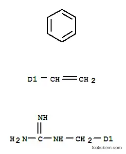 Molecular Structure of 131278-97-2 (Guanidine,[(ethenylphenyl)methyl]-, homopolymer (9CI))