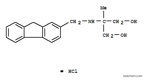 Molecular Structure of 133550-82-0 (2-(9H-fluoren-2-ylmethylamino)-2-methyl-propane-1,3-diol hydrochloride)
