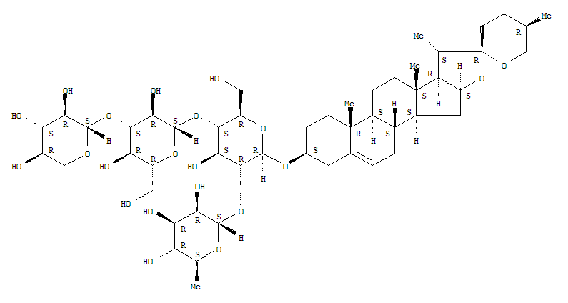 b-D-Glucopyranoside, (3b,25R)-spirost-5-en-3-ylO-6-deoxy-a-L-mannopyranosyl-(1&reg;2)-O-[O-b-D-xylopyranosyl-(1&reg;3)-b-D-glucopyranosyl-(1&reg;4)]-