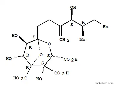 L-erythro-L-glycero-D-altro-7-Trideculo-7,4-furanosonicacid,2,7-anhydro-3,4-di-C-carboxy-8,9,10,12,13-pentadeoxy-10-methylene-12-(phenylmethyl)-,(7S)- (9CI)