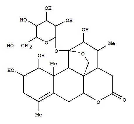 Picras-4-en-16-one,11,20-epoxy-11-(b-D-glucopyranosyloxy)-1,2,12-trihydroxy-,(1b,2a,11a,12a)- (9CI)