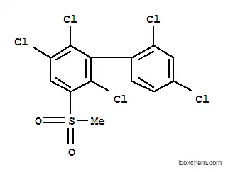 Molecular Structure of 149949-86-0 (3-Methylsulfonyl-2,2',4',5,6-pentachlorobiphenyl)