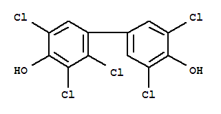 Molecular Structure of 150975-84-1 ([1,1'-Biphenyl]-4,4'-diol,2,3,3',5,5'-pentachloro-)