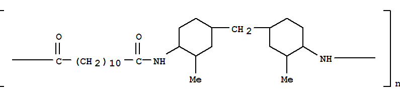 Poly[imino(2-methyl-1,4-cyclohexanediyl)methylene(3-methyl-1,4-cyclohexanediyl)imino(1,12-dioxo-1,12-dodecanediyl)]