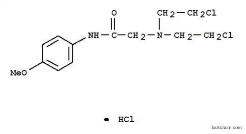 Molecular Structure of 16699-67-5 (N~2~,N~2~-bis(2-chloroethyl)-N-(4-methoxyphenyl)glycinamide)