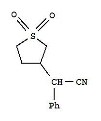 3-Thiopheneacetonitrile,tetrahydro-a-phenyl-, 1,1-dioxide