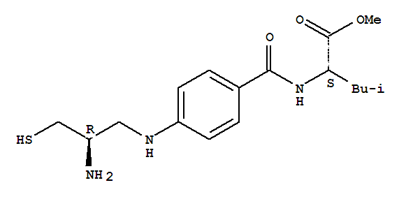 L-Leucine,N-[4-[[(2R)-2-amino-3-mercaptopropyl]amino]benzoyl]-, methyl ester